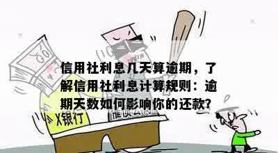 信用社利息几天算逾期，了解信用社利息计算规则：逾期天数如何影响你的还款？