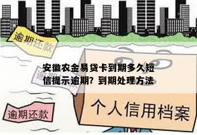 安徽农金易贷卡到期多久短信提示逾期？到期处理方法