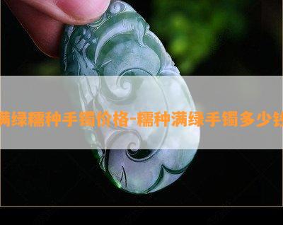 满绿糯种手镯价格-糯种满绿手镯多少钱