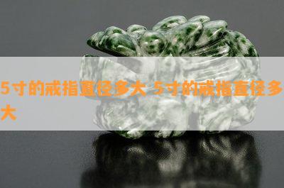 5寸的戒指直径多大 5寸的戒指直径多大