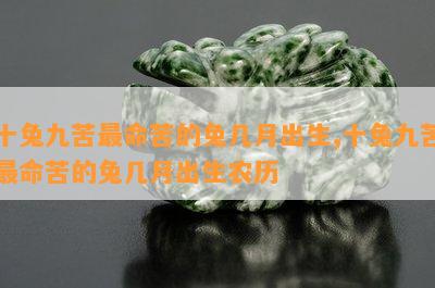 十兔九苦最命苦的兔几月出生,十兔九苦最命苦的兔几月出生农历