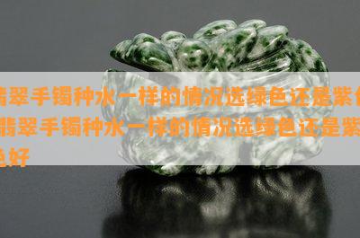 翡翠手镯种水一样的情况选绿色还是紫色-翡翠手镯种水一样的情况选绿色还是紫色好