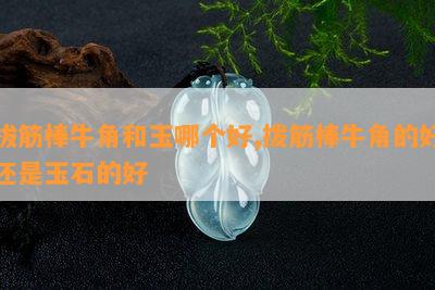 拔筋棒牛角和玉哪个好,拨筋棒牛角的好还是玉石的好