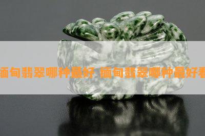 缅甸翡翠哪种更好 缅甸翡翠哪种更好看