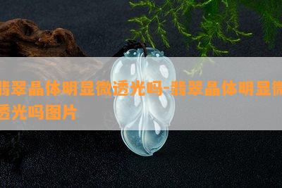 翡翠晶体明显微透光吗-翡翠晶体明显微透光吗图片