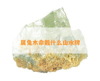 属兔木命戴什么山水牌