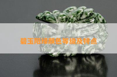 碧玉阳绿颜色等级及特点