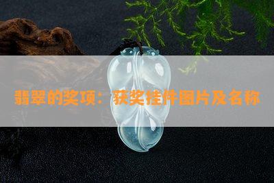 翡翠的奖项：获奖挂件图片及名称