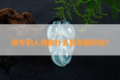 属牛的人佩戴什么翡翠更好运？