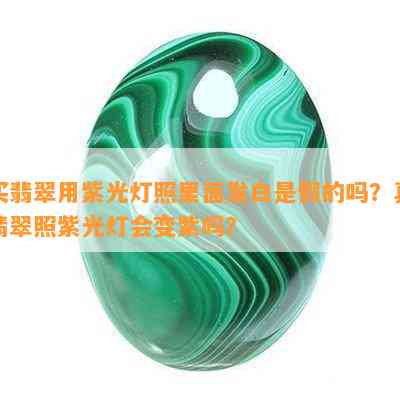 买翡翠用紫光灯照里面发白是假的吗？真翡翠照紫光灯会变紫吗？