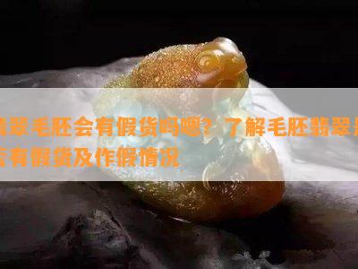 翡翠毛胚会有假货吗嗯？熟悉毛胚翡翠是不是有假货及作假情况