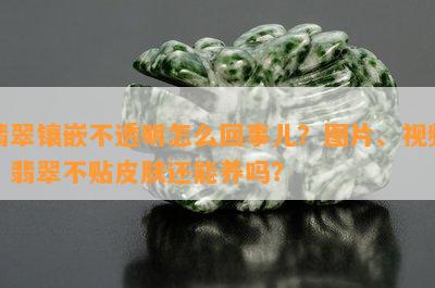 翡翠镶嵌不透明怎么回事儿？图片、视频，翡翠不贴皮肤还能养吗？