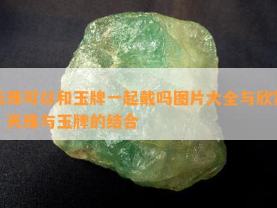 天珠可以和玉牌一起戴吗图片大全与欣赏，天珠与玉牌的结合