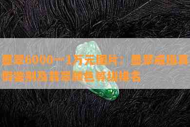 墨翠6000一1万元图片：墨翠戒指真假鉴别及翡翠颜色等级排名