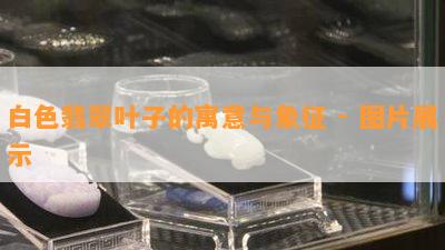 白色翡翠叶子的寓意与象征 - 图片展示