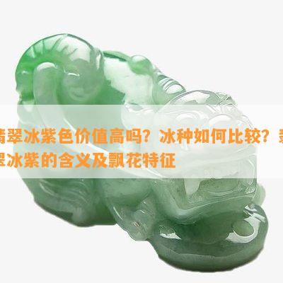 翡翠冰紫色价值高吗？冰种怎样比较？翡翠冰紫的含义及飘花特征