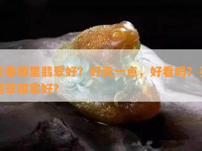 长春哪里翡翠好？好卖一点，好看吗？买翡翠哪家好？