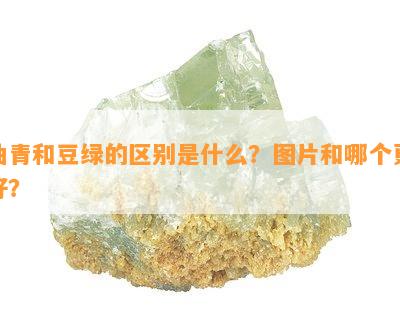 油青和豆绿的区别是什么？图片和哪个更好？