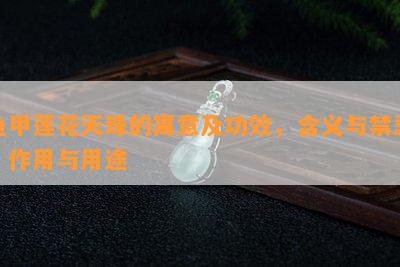 龟甲莲花天珠的寓意及功效，含义与禁忌，作用与用途