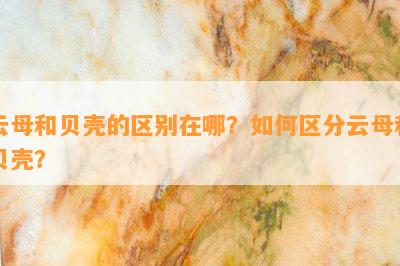 云母和贝壳的区别在哪？怎样区分云母和贝壳？