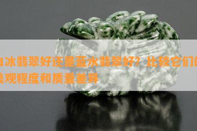 白冰翡翠好还是蓝水翡翠好？比较它们的美观程度和质量差异