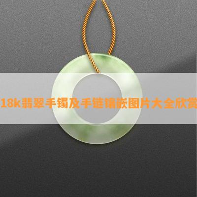 18k翡翠手镯及手链镶嵌图片大全欣赏