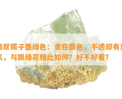 翡翠镯子墨绿色：贵在颜色，不透却有灵气，与飘绿花相比如何？好不好看？