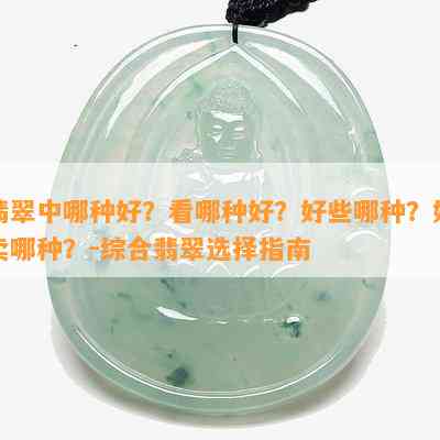 翡翠中哪种好？看哪种好？好些哪种？好卖哪种？-综合翡翠选择指南