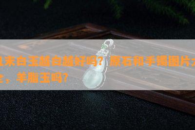 且末白玉越白越好吗？原石和手镯图片大全，羊脂玉吗？