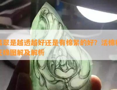 翡翠是越透越好还是有棉絮的好？活棉和死棉图解及解析