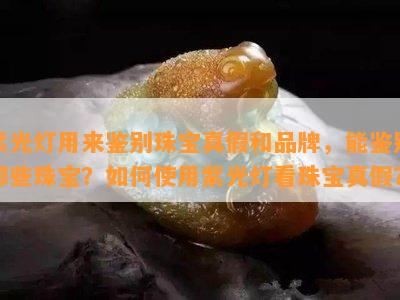 紫光灯用来鉴别珠宝真假和品牌，能鉴别哪些珠宝？如何使用紫光灯看珠宝真假？