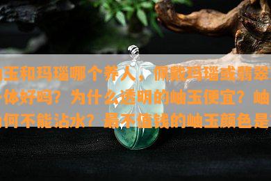 岫玉和玛瑙哪个养人，佩戴玛瑙或翡翠对身体好吗？为什么透明的岫玉便宜？岫玉为何不能沾水？最不值钱的岫玉颜色是？