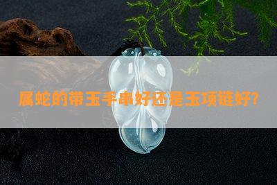 属蛇的带玉手串好还是玉项链好？