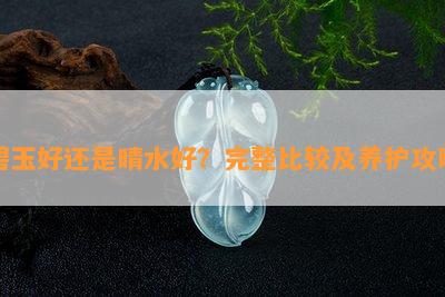 碧玉好还是晴水好？完整比较及养护攻略