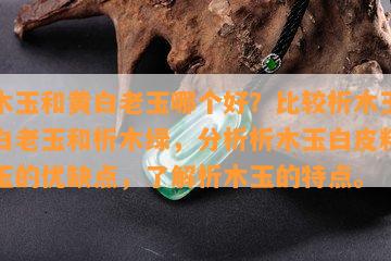 析木玉和黄白老玉哪个好？比较析木玉、黄白老玉和析木绿，分析析木玉白皮料和田玉的优缺点，了解析木玉的特点。