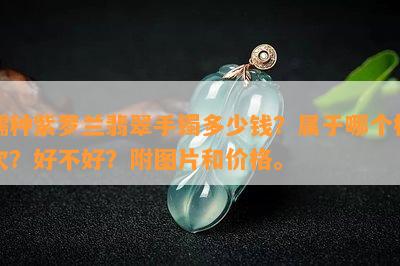 糯种紫罗兰翡翠手镯多少钱？属于哪个档次？好不好？附图片和价格。