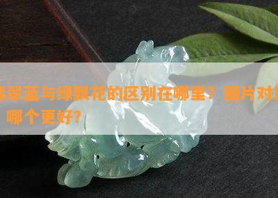 翡翠蓝与绿飘花的区别在哪里？图片对比，哪个更好？