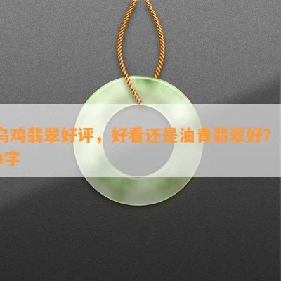 乌鸡翡翠好评，好看还是油青翡翠好？30字