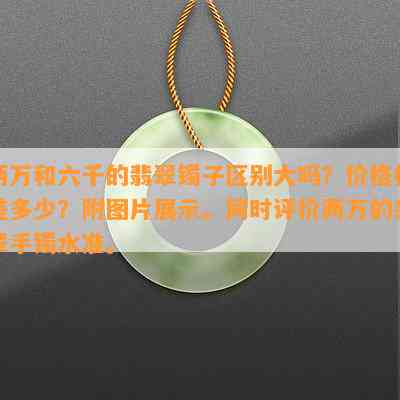 两万和六千的翡翠镯子区别大吗？价格相差多少？附图片展示。同时评价两万的翡翠手镯水准。