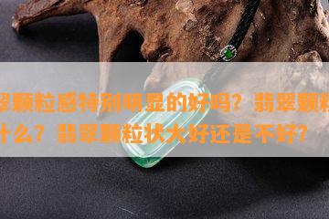 翡翠颗粒感特别明显的好吗？翡翠颗粒感是什么？翡翠颗粒状大好还是不好？