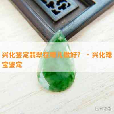 兴化鉴定翡翠在哪儿做好？ - 兴化珠宝鉴定