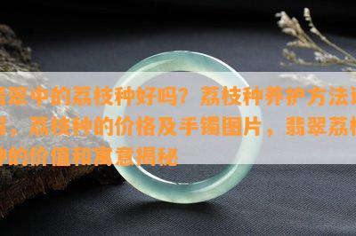 翡翠中的荔枝种好吗？荔枝种养护方法详解，荔枝种的价格及手镯图片，翡翠荔枝种的价值和寓意揭秘