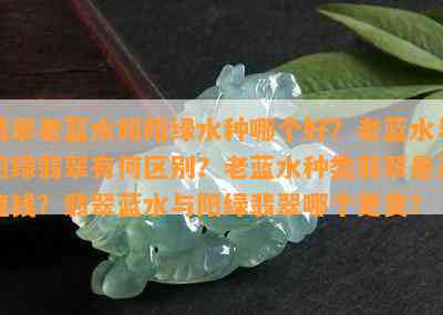 翡翠老蓝水和阳绿水种哪个好？老蓝水与阳绿翡翠有何区别？老蓝水种类翡翠是否值钱？翡翠蓝水与阳绿翡翠哪个更贵？