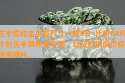 玉手镯和金手镯尺寸一样吗？比较54尺寸的玉手镯和金手镯，以及他们的价格。附带图片。