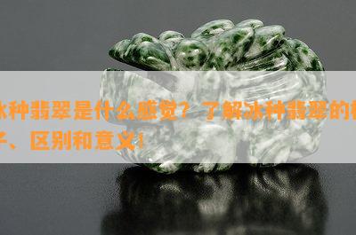 冰种翡翠是什么感觉？了解冰种翡翠的样子、区别和意义！