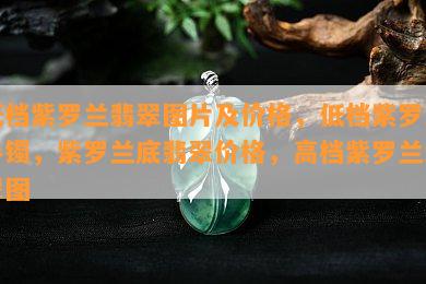 低档紫罗兰翡翠图片及价格，低档紫罗兰手镯，紫罗兰底翡翠价格，高档紫罗兰翡翠图