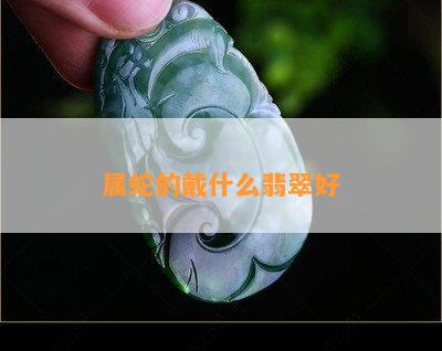 属蛇的戴什么翡翠好