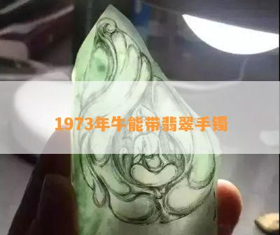 1973年牛能带翡翠手镯