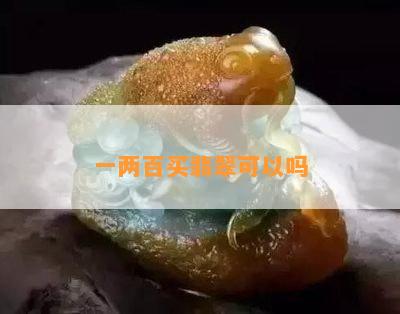 一两百买翡翠可以吗