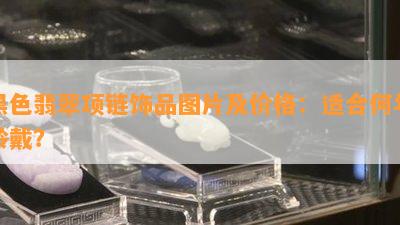 黑色翡翠项链饰品图片及价格：适合何年龄戴？